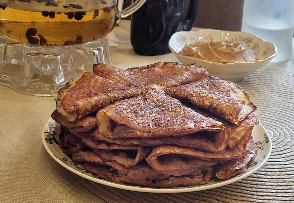 Попробуйте новые банановые блины без яиц