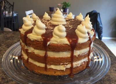 Нежные медовые коржи с кремом чизкейк