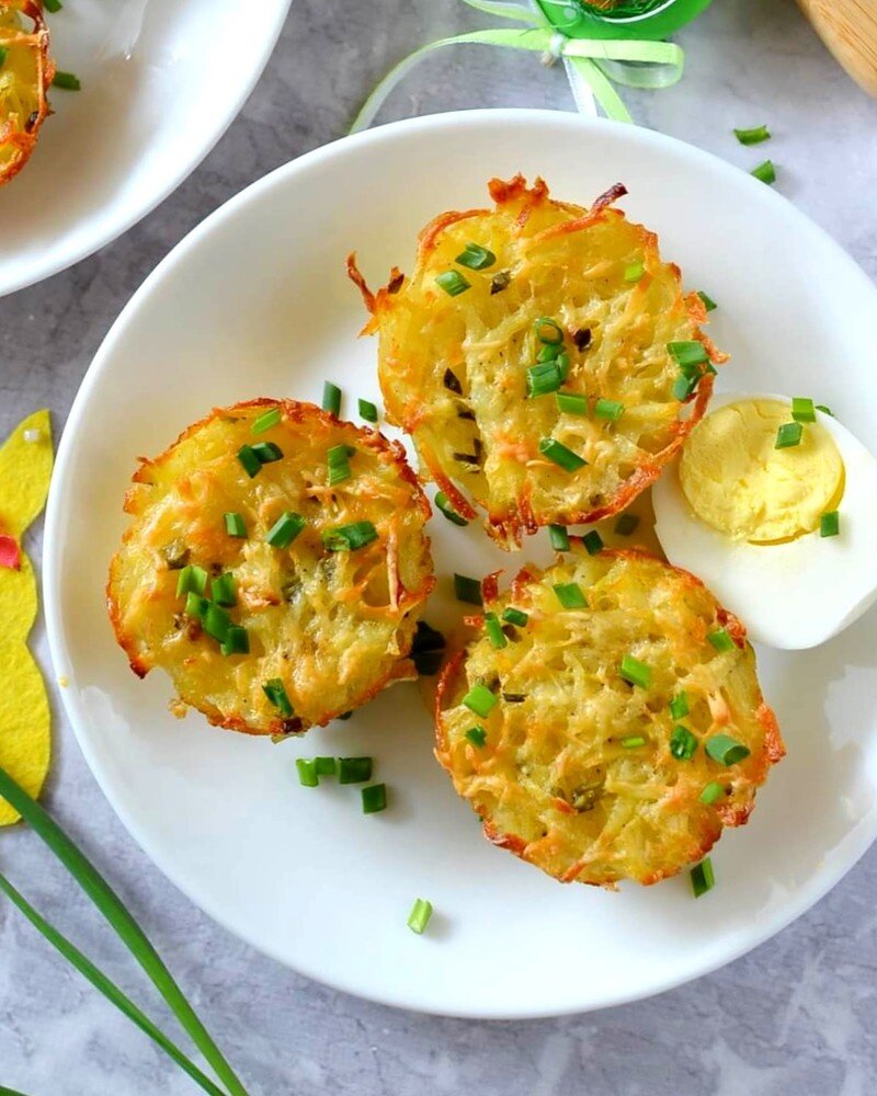 Запечённые драники с сыром