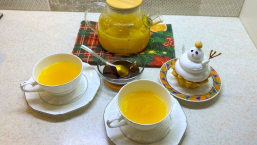 Как приготовить облепиховый чай для зимнего уютного вечера