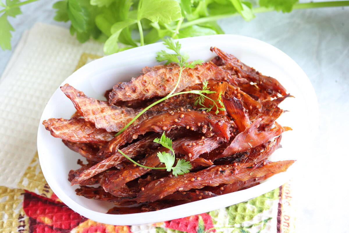 Азиатские джерки из индейки: как приготовить домашние мясные чипсы