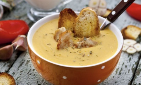 Оригинальный осетинский сливочный суп с курицей