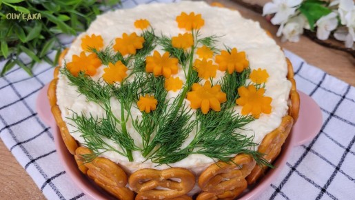 Весенний салат "Корзинка": восхитительное украшение вашего стола