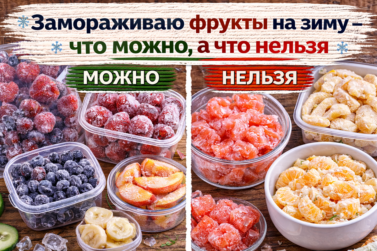 Как правильно замораживать фрукты: секреты успеха